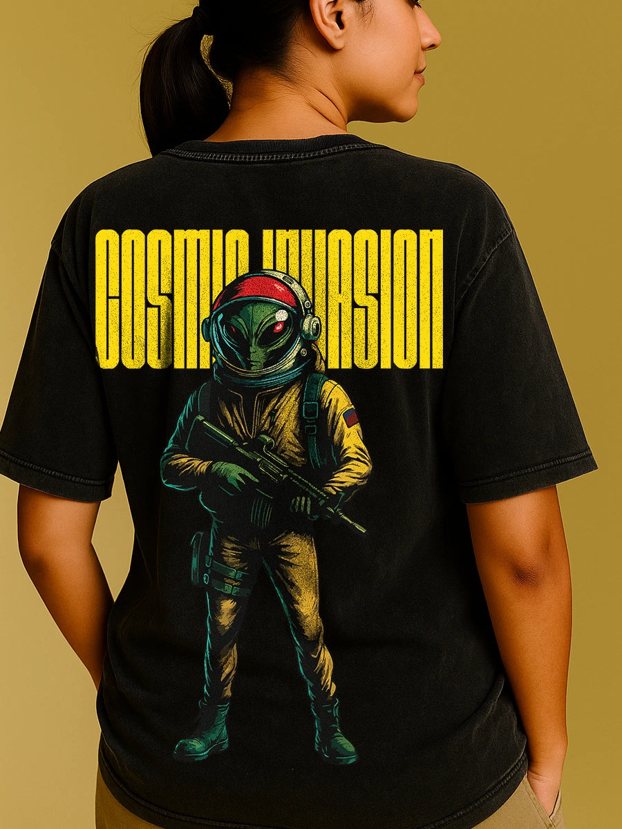 Cosmic Invasion Oversized T-Shirt