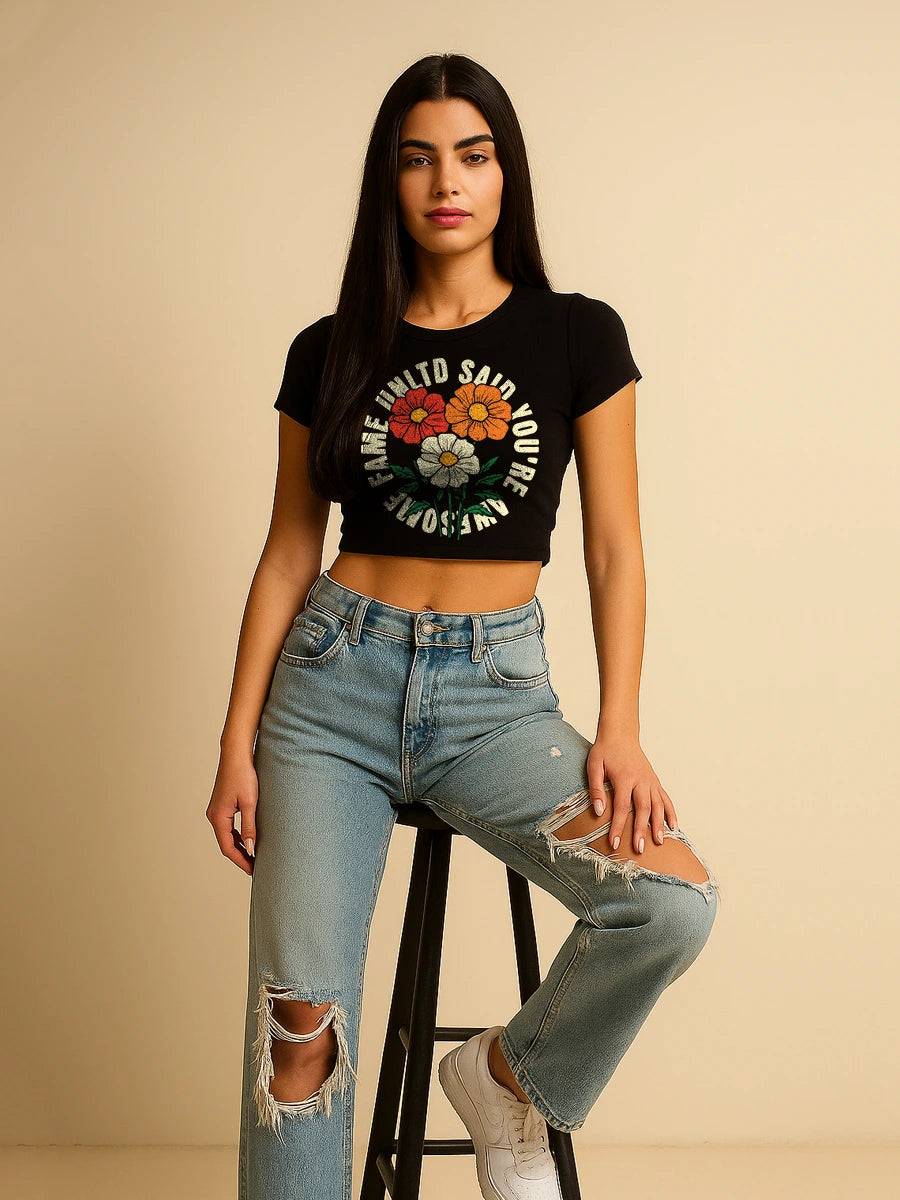 You're Awesome Crop Top