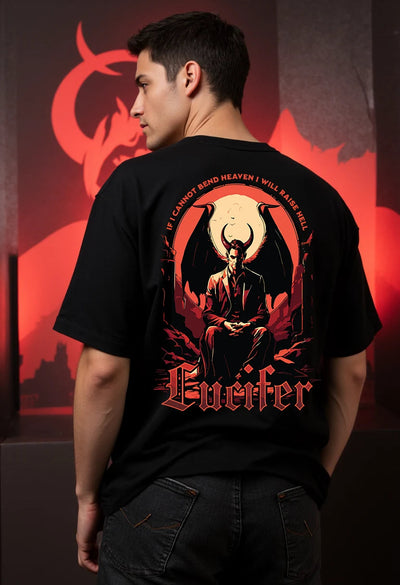 Lucifer Oversized T-Shirt Fame Unltd