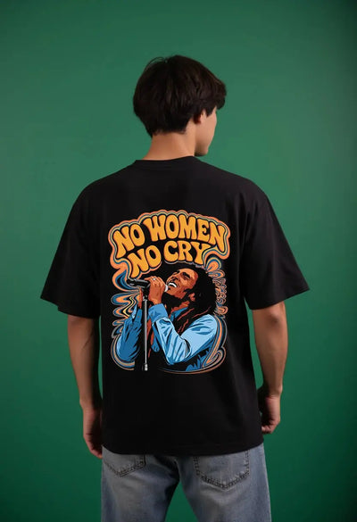 No Women Bob Marley Oversized T-Shirt Fame Unltd