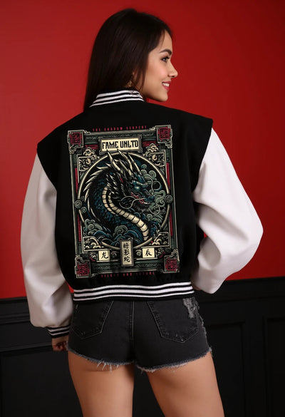 Shadow Serpent Varsity Jacket Fame Unltd