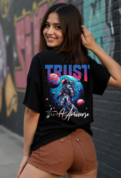 Trust The Universe Oversized T-Shirt Fame Unltd